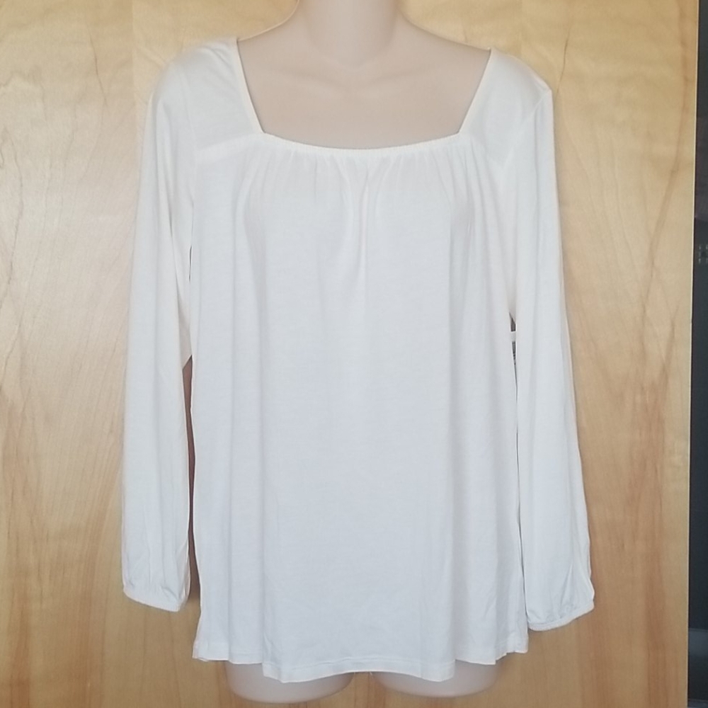 Old Navy Square Neck Long Sleeve Top Small NWT